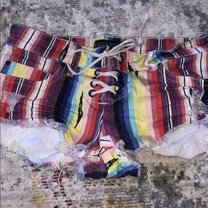 Billabong Multi Colored Tie Shorts